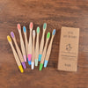 Colorful Bamboo Toothbrush Children 10 pieces