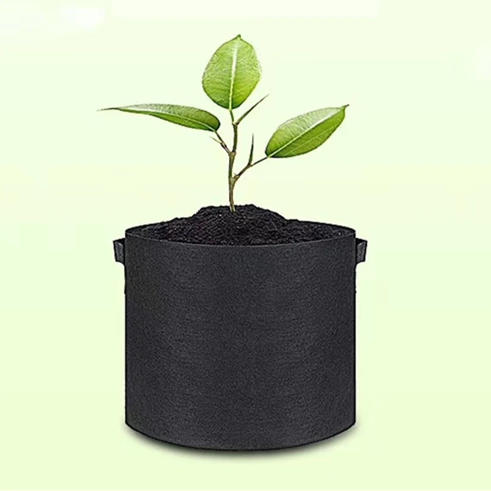 Planting bag black/grey potato fabric vegetable seedling  growing pot garden tools 1-15 gallon eco-friendly grow bag