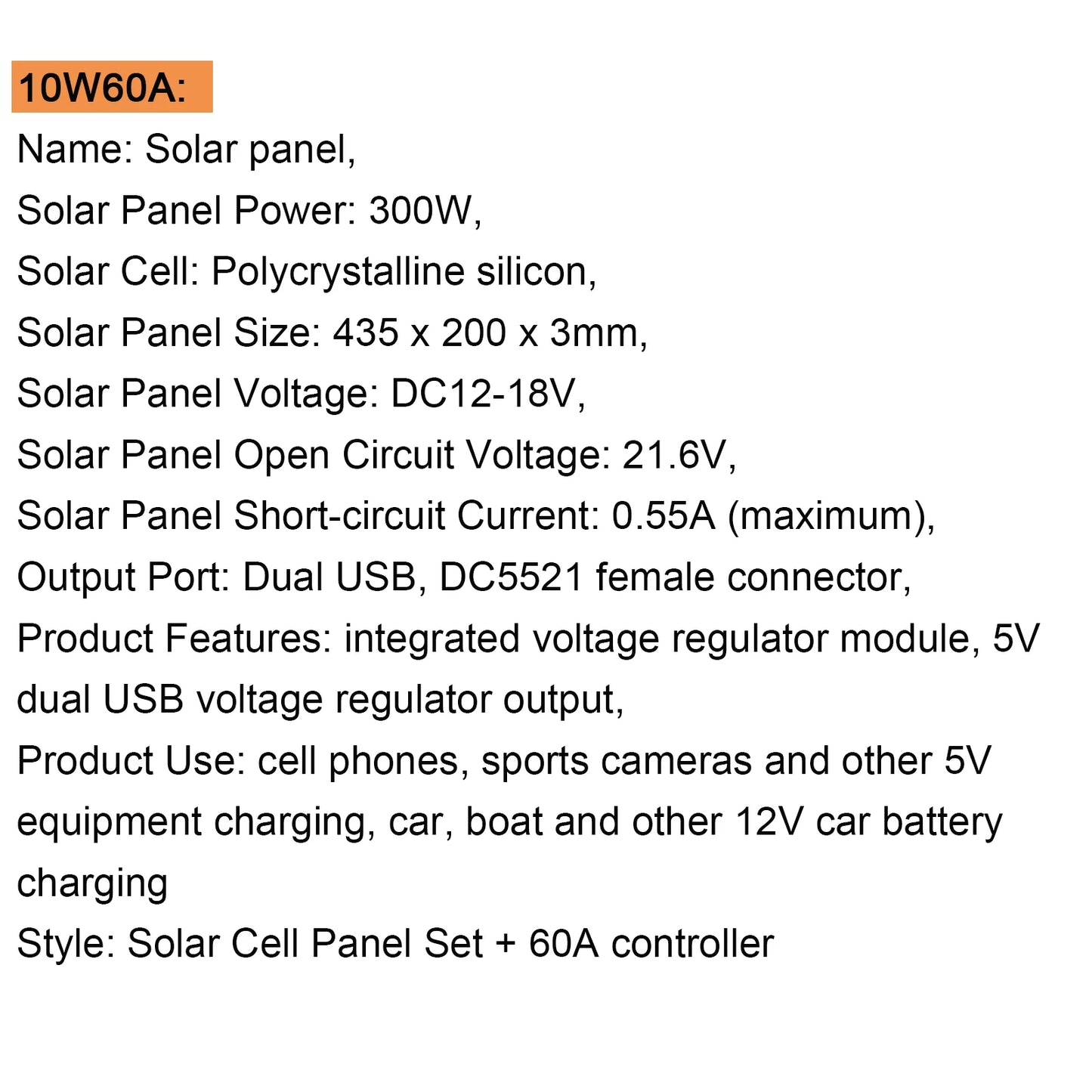 Solar Panel Kit 300W