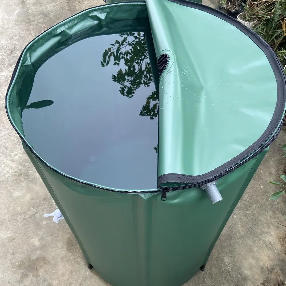 Rain Barrel Water Collector Portable Collapsible Rain Water Storage Tank Rainwater Recovery Collector Bucket Garden Irrigation