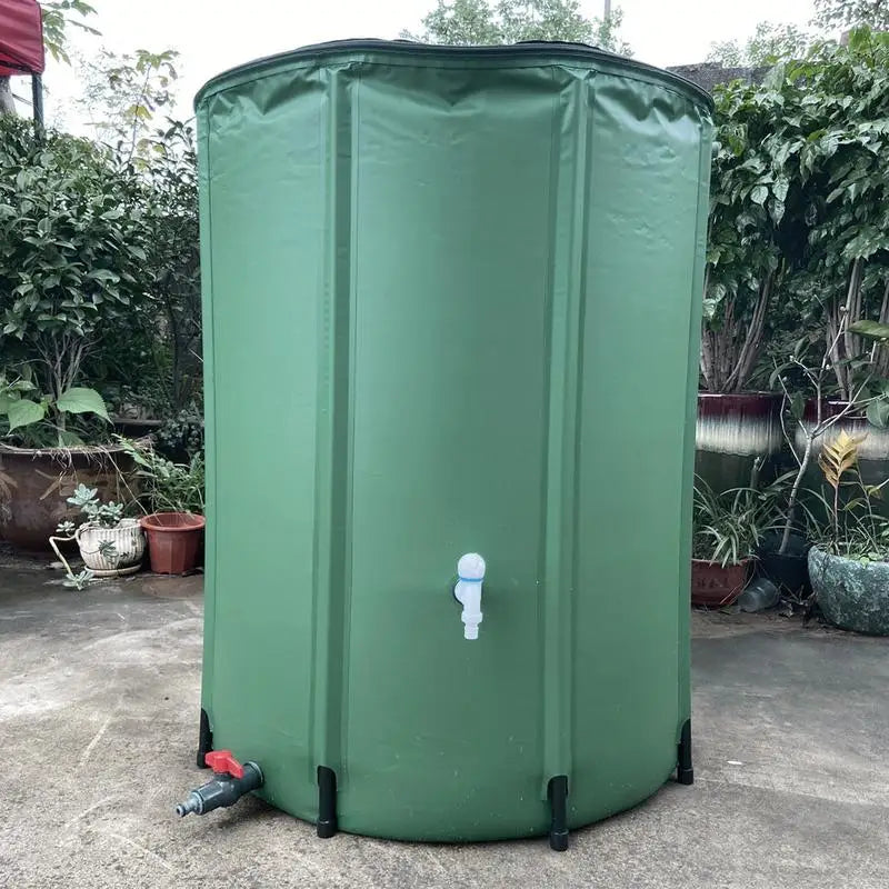 Rain Barrel Water Collector Portable Collapsible Rain Water Storage Tank Rainwater Recovery Collector Bucket Garden Irrigation