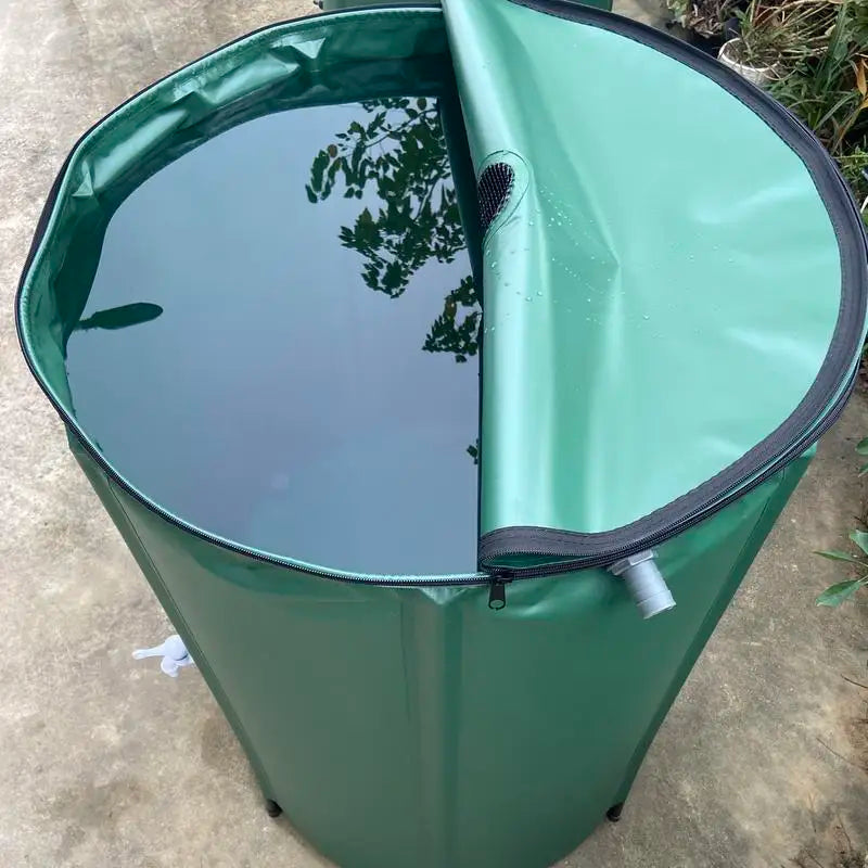 Rain Barrel Water Collector Portable Collapsible Rain Water Storage Tank Rainwater Recovery Collector Bucket Garden Irrigation