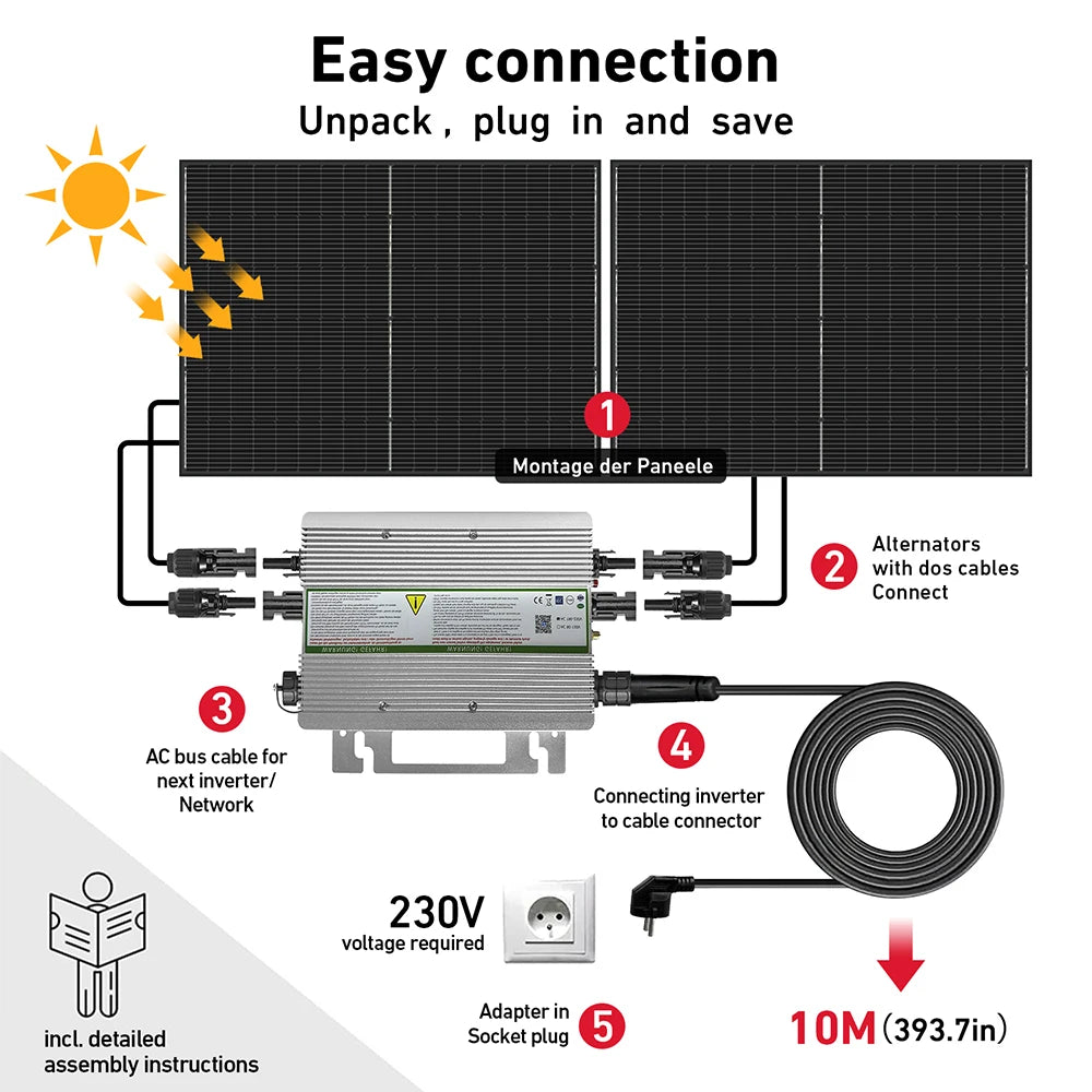 Balcony Solar PV Kit 0.8 KW