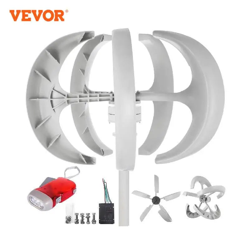 VEVOR Vertical Axis Wind Turbine 12V 600W Alternative Energy Generator VAWT Small Windmill Free Energy With Controller for Home