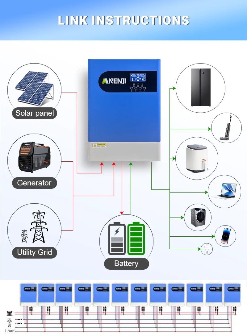 Hybrid Solar Inverter 6.2KW