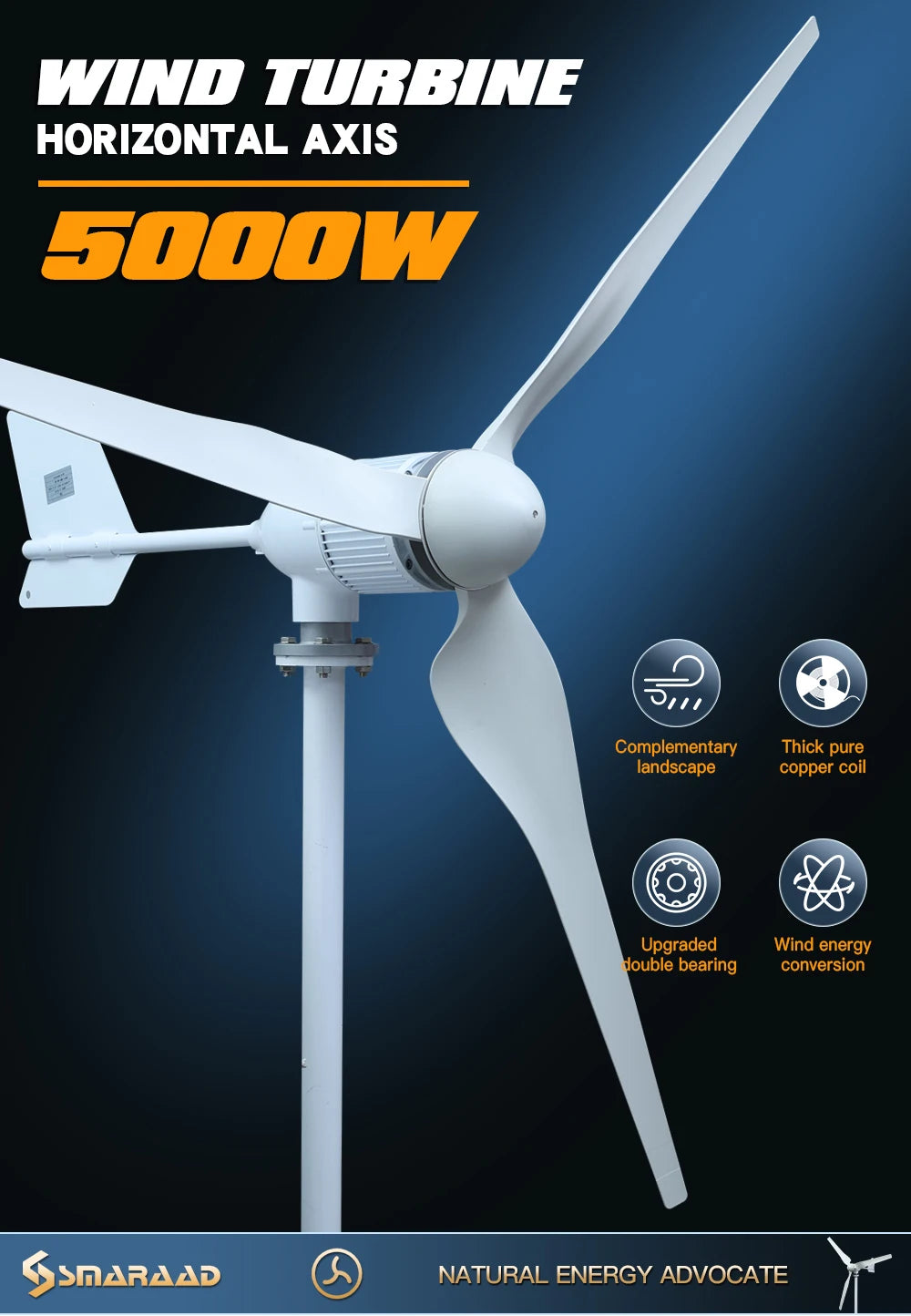 5 Kw Wind Turbine