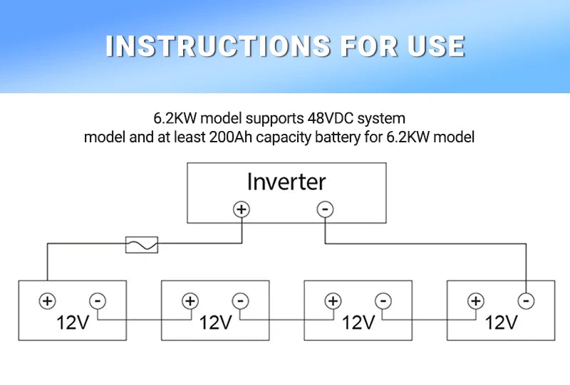 Hybrid Solar Inverter 6.2KW