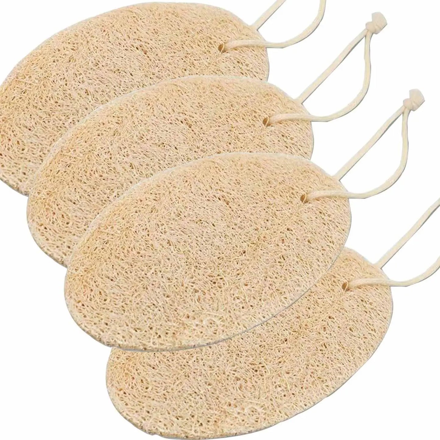 5pcs Natural Loofah Sponges Organic Luffa Bath Shower Sponge Exfoliating Body Back Scrubber for SPA Beauty Bathing Daily Care